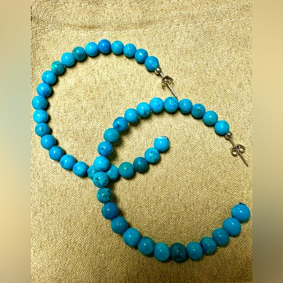 Jay King Jewelry - Jay king turquoise beaded hoop earrings
